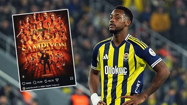 Jhon Duran'dan Galatasaray'ın şampiyonluk paylaşımına beğeni!