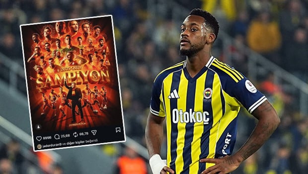 Jhon Duran'dan Galatasaray'ın şampiyonluk paylaşımına beğeni!